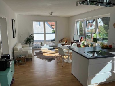 Stilvolle 2-Raum-Dachgeschosswohnung mit gehobener Innenausstattung mit EBK in Limburg an der Lahn