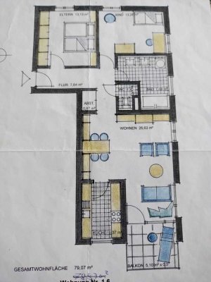 Gepflegte 3,5-Zimmer-Wohnung mit Balkon in Winterbach