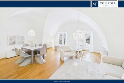 Luxuriöse, exklusive 2-Zimmer-Wohnung in repräsentativem Anwesen in zentraler Lage