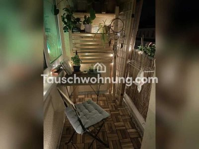 Tauschwohnung: Plagwitzer Studiowohnung mit Balkon direkt am Clara Park