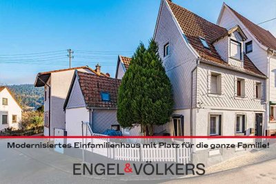 Modernisiertes Einfamilienhaus mit Platz für die ganze Familie!
