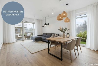 OSTERAKTION! | Provisionsfreie, durchdachte 3-Zimmer-Wohnung | Garten aus allen Räumen begehbar | Große Terrasse