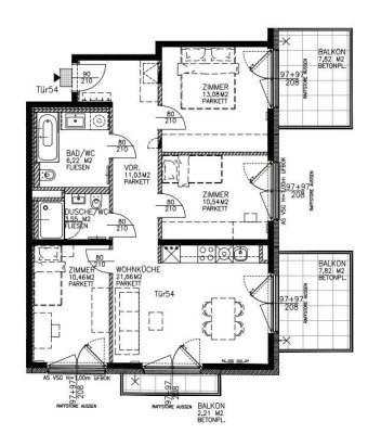 4-Zimmer Wohnung mit Balkon in Niedrigenergiehaus - zu mieten in 1110 Wien