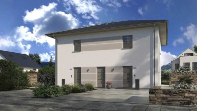 OKAL Preisvorteil -  Zweifamilienhaus - Nebeneinander Leben - Haus & Grundstückskosten teilen