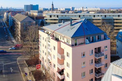 + Penthouse-Stil + Aufzug + TG-Stellplatz + Dachterrasse +