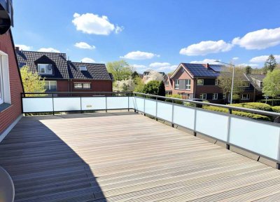 3-Zimmer-Wohnung mit Stellplatz, großer Dachterrasse und viel Potenzial