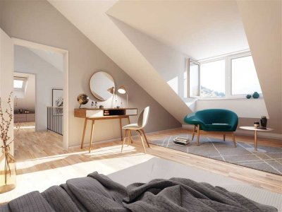 Traumhafte Neubau-Dachgeschoss-Wohnung +++ jetzt besichtigen, bereits Mitte 2024 einziehen +++