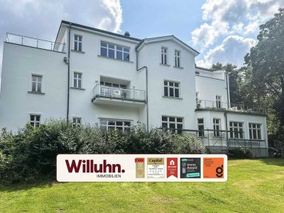 Erstbezug | Historische Villa am Park | Terrasse & Privatgarten | Kamin