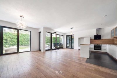 NEUBAU-FEELING MIT EIGENEM TRAUM-GARTEN! - Luxuriöse 2-Zimmer-Wohnung im Buchrain