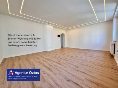 Stilvoll modernisierte 2-Zimmer-Wohnung mit Balkon und Smart-Home-Komfort – Erstbezug nach Sanierung