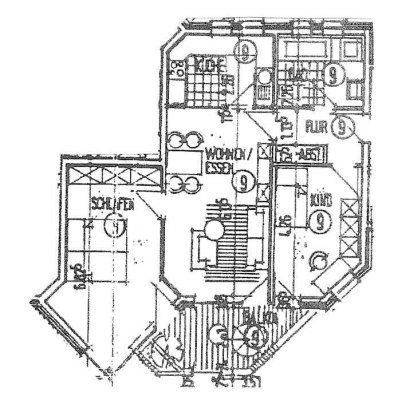 Frisch renovierte 3-Zimmer-Oberwohnung (70m²)