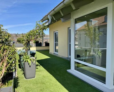 Wohnung mit großzügiger Dachterrasse, zentral und sonnig in Lindenberg (Allgäu)
