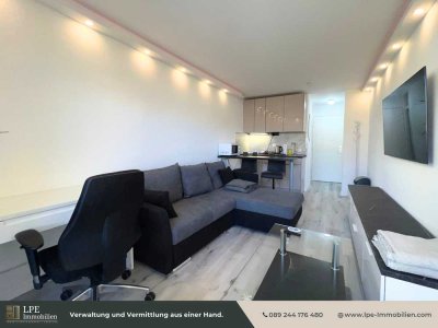 ⓁⓅⒺ 1A möbliert! Einzimmerwohnung in Bestlage mit Südwestbalkon