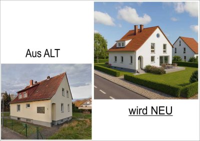 Haus mit Keller 212 / 647 m², 2 Km bis BS,