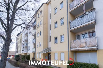 Attraktive vermietete 2-Raum-Wohnung mit Balkon, TG-Stellplatz & Fahrstuhl