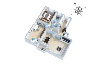 Einfach gut Wohnen - 3,5 Zi. ETW in ruhiger Lage