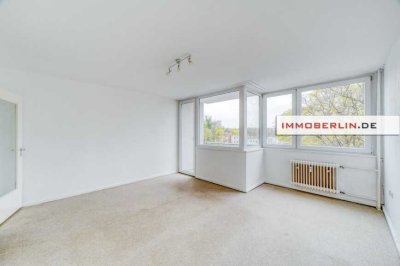 IMMOBERLIN.DE - Top-Lage! Helle 1-Zimmer-Wohnung mit Loggia in Zehlendorf