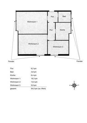 Zweitbezug nach Kernsanierung: 3-Zimmer-Wohnung mit Stellplatz in zentraler Lage zu allen Fakultäten