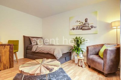 MÖBLIERT - FUNKTIONAL UND CHIC - 1-Zimmer-Wohnung mit Terrasse in Degerloch