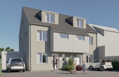 Familienfreundliche Doppelhaushälfte in KfW 40 Bauweise