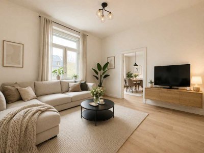 Erstbezug nach Sanierung: Stilvolle 4-Zimmer-Altbauwohnung mit Balkon