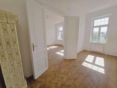 ++ Jugendstil-Juwel im Wiener Altbau mit ZWEI Kaminanschlüssen + Unter Sankt Veit U-BAHN + 5-Zimmer 125m² + VERANDA 5,33m² ++