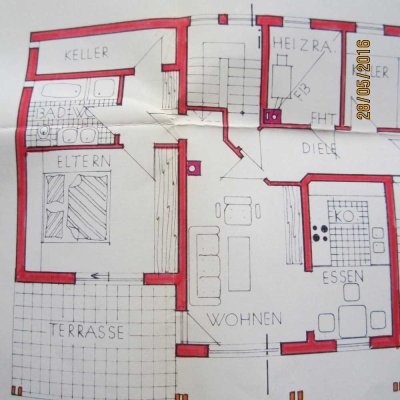 Helle 2-Zimmer-Einliegerwohnung mit Terrasse und EBK in Mömbris