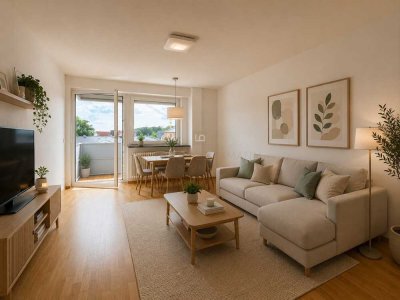 *POVISIONSFREI* Bezugsfertige 3 ZKB mit Balkon, 4. OG, Münchenerstraße, IN-Süd, frisch renoviert