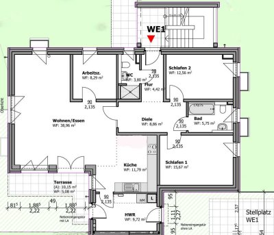 4-Zimmer-EG-Komfortwohnung mit Terrasse und Einbauküche in Hannover-Anderten