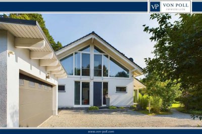 Hochwertige und energieeffiziente Architektenvilla in Natur-Oase mit zusätzlichem Bebaungspotential