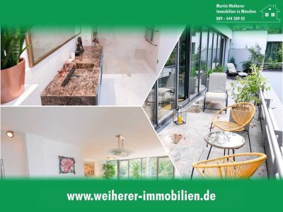Luxus Penthouse mit Wohnkomfort, für höchste Ansprüche - Blick ins Grüne, Harlaching-Menterschwaige