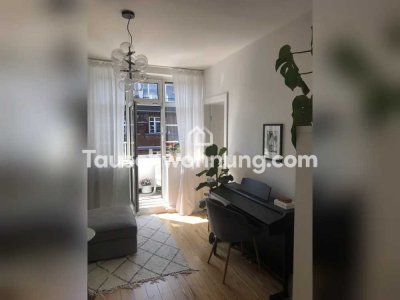 Tauschwohnung: Helle 2-Zimmer Altbauwohnung in Eppendorf + Balkon