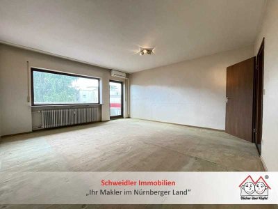 Viel Wohnraum zum fairen Preis – Schön geschnittene 3-Zimmer-Wohnung mit Potenzial & Balkon in Lauf