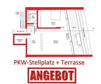 ++ EGTW im Gartengeschoss mit Terrasse  und Pkw Stellplatz zu verkaufen ++ Top Lage