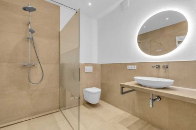 ANFRAGEN NUR PER EMAIL-Komplett Kernsanierte EG 2-Zimmer-Wohnung – Luxus und Komfort in jedem Detail