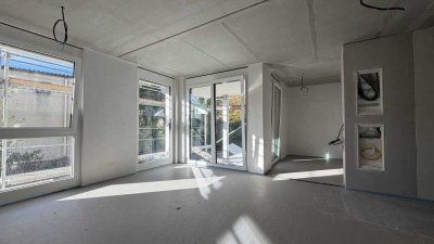 Stilvolle 3-Zimmer-Neubau-Wohnung mit großer Terrasse und Garten