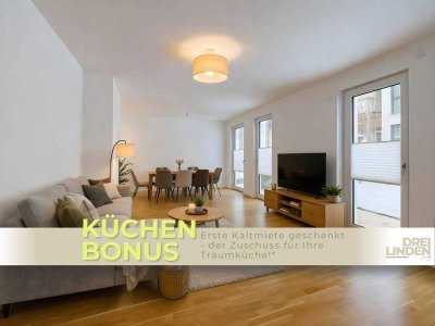 **KÜCHENBONUS** Großzügige 2-Zimmer-Wohnung mit privater Terrasse im Neubauquartier DREILINDEN Li...