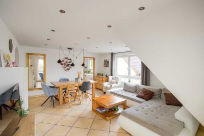 Helle 4,5-Zi.-Maisonette (96 m²) mit Balkon + Garage & Stellplatz – Marbach-Rielingshausen