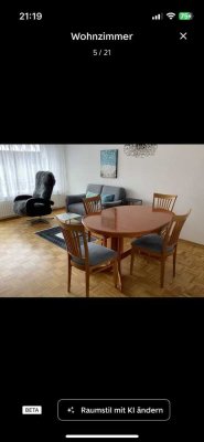 Modernisierte 2-Raum-Wohnung mit Balkon und Einbauküche in Bad