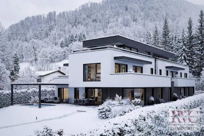 Exklusive Traum-Gartenwohnung in Neubau-Villa – ca. 800 m² Garten &amp; luxuriöser Wohnkomfort-Erstbezug