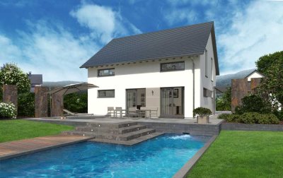 Sie werden dieses Haus lieben ! Tolle Optik, toller Grundriss, toller Preis ! Mit Grundstück !