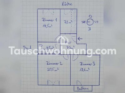 Tauschwohnung: 3-Zimmer-Hochparterre nahe UKE