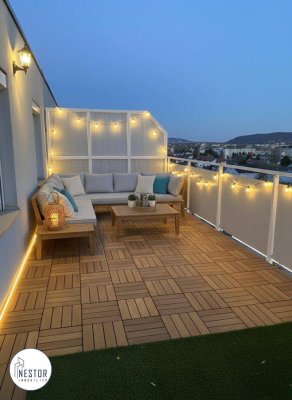 Neuer Preis! Traumhafte DG-Wohnung in Wien: Luxus mit 2 Terrassen und Fernblick!