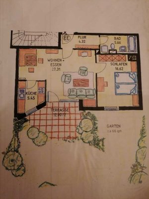 Helle 2-Zimmer Wohnung in Landshut-Achdorf