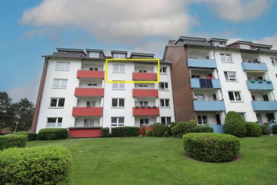 Sofort einziehen oder vermieten: Gepflegte Eigentumswohnung mit Balkon, Stellplatz und Kellerraum