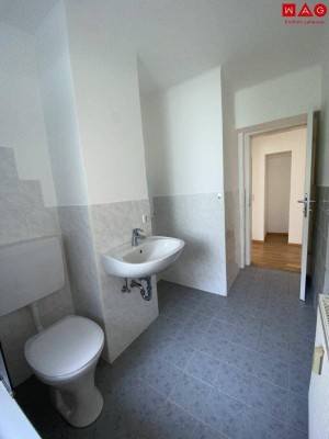 Gemütliche 3- Zimmer Wohnung im Erdgeschoss bietet ein ideales Zuhause für kleine Familien oder Paare - inmitten einer grünen Umgebung ohne auf beste Infrastruktur verzichten zu müssen! Erstbezug nach Sanierung!