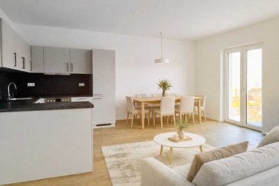 Neubau-Gebiet Hannover KRONSRODE: Einbauküche, Süd-Balkon, 2 Bäder, Fußbodenheizng, Keller, Lift, TG