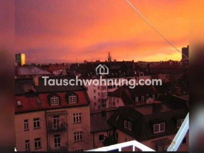 Tauschwohnung: 2 Zimmerwohnung ohne Aufzug 6. Stock mit Alpenblick