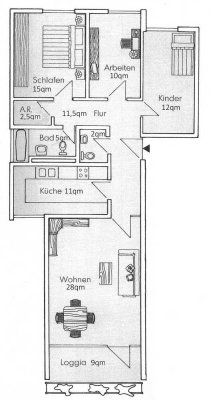 Ruhige 4-Zimmer-Wohnung in Fürth-Unterfarrnbach