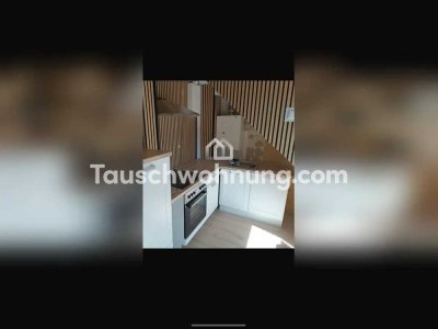 Tauschwohnung: 1 Zimmer, frisch saniert mit Einbauküche und großem Balkon